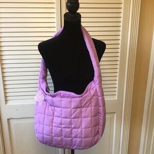 Ulta Beauty Lavender Quilted Shoulder Bag